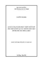 Quản lý hoạt động phát triển ngôn ngữ cho trẻ 5 6 tuổi tại các trường mẫu giáo huyện phú tân tỉnh cà mau._1