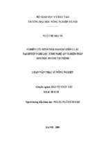 Nghiên cứu bệnh nấm hại hạt giống lạc tại huyên nghi lộc, tỉnh nghệ an và biện pháp sinh học phòng trừ bệnh