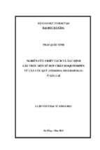 Nghiên cứu chiết tách và xác định cấu trúc một số hợp chất sesquiterpen từ cây cúc quỳ (tithonia diversifolia) ở gia lai..