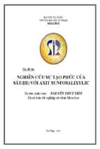 Nghiên cứu sự tạo phức của sắt(iii) với axit sunfosalixylic.