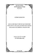 Đánh giá hiện trạng và đề xuất một số biện pháp trong công tác thu gom, vận chuyển chất thải rắn trên địa bàn huyện điện bàn, tỉnh quảng nam.