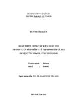 Hoàn thiện công tác kiểm soát chi thanh toán bảo hiểm y tế tại bảo hiểm xã hội huyện vĩnh thạnh, tỉnh bình định