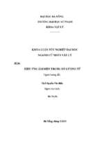 Hiệu ứng âm điện trong hố lượng tử..