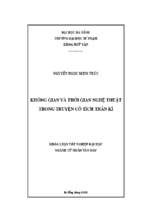 Không gian và thời gian nghệ thuật trong truyện cổ tích thần kì.