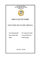 Một số tính chất của phủ chính quy.