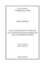 Quản lý hoạt động dạy học tiếng anh tại các trung tâm ngoại ngữ trên địa bàn quận 12 thành phố hồ chí minh_1