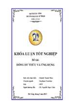 Đồng dư thức và ứng dụng.