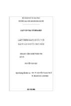 Lập trình ràng buộc với bài toán người chơi gôn.