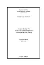 Nghiên cứu phản ứng oxi hóa glucose bằng hệ xúc tác fe3o4np–sio2–glucose oxidase.