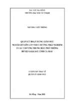 Quản lý hoạt động giáo dục ngoài giờ lên lớp theo hướng trải nghiệm ở các trường trung học phổ thông huyện đầm dơi tỉnh cà mau_1