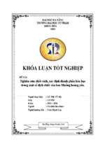 Nghiên cứu chiết tách, xác định thành phần hóa học trong một số dịch chiết của hoa muồng hoàng yến.