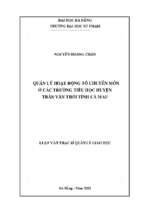 Quản lý hoạt động tổ chuyên môn ở các trường tiểu học huyện trần văn thời tỉnh cà mau_1