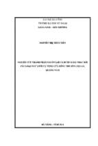 Nghiên cứu thành phần nguồn lợi cá được khai thác bởi các loại ngư lưới cụ vùng cửa sông thu bồn, hội an, quảng nam..