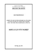 Nghiên cứu một số chỉ số hô hấp của công nhân làm việc tại công ty cp phân bón tam nông pháp   việt, khu công nghiệp soklu, đồng nai.