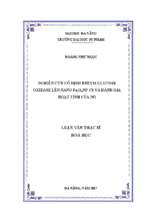 Nghiên cứu cố định enzyme glucose oxidase lên nano fe3o4np cs và đánh giá hoạt tính của nó.