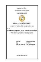 Nghiên cứu hệ điều hành ios và phát triển ứng dụng kỹ năng cho học sinh..