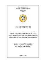 Nghiên cứu chiết sắt từ bùn đỏ để xử lý thuốc diệt cỏ atrazine bằng hệ fenton cải tiến fe(iii)   oxalath2o2 ánh sáng mặt trời.