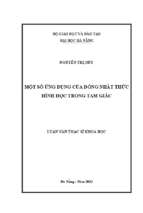 Một số ứng dụng của đồng nhất thức hình học trong tam giác.