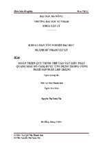 Hoàn thiện quy trình chế tạo vật liệu phát quang màu đỏ cam, được ứng dụng trong công nghệ sản xuất led trắng...