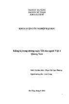 Kiêng kị trong những ngày tết của người việt ở quảng nam.