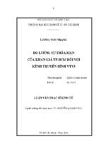 Đo lường sự thỏa mãn của khán giả tp. hồ chí minh đối với kênh truyền hình vtv3