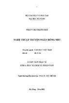 Nghệ thuật truyện ngắn hồng nhu.