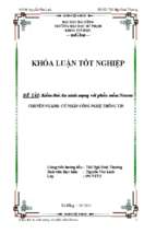 Kiểm thử an ninh mạng (network security testing) với phần mềm nessus.
