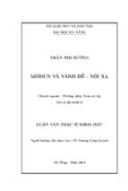 Mô đun và vành đế   nội xạ..