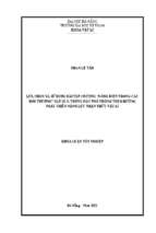 Lựa chọn và sử dụng bài tập chương “dòng điện trong các môi trường” vật lí 11 trung học phổ thông theo hướng phát triển năng lực nhận thức vật lí