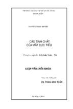 Các tính chất của mặt cực tiểu..