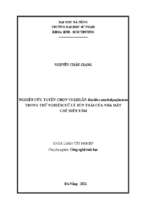Nghiên cứu tuyển chọn vi khuẩn bacillus amyloliquefaciens trong thử nghiệm xử lý bùn thải của nhà máy chế biến tôm