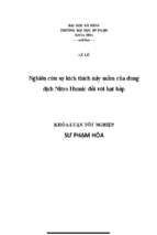 Nghiên cứu sự kích thích nảy mầm của dung dịch nitro humic đối với hạt bắp...