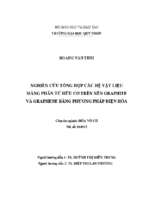 Nghi n cứu tổng hợp các hệ vật liệu màng phân tử hữu cơ tr n n n gr phit và gr ph n  ằng phương pháp điện hóa