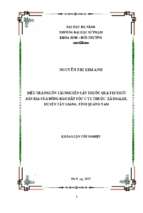 Điều tra nguồn tài nguyên cây thuốc qua tri thức bản địa của đồng bào dân tộc c'tu thuộc xã bhalee, huyện tây giang, tỉnh quảng nam.