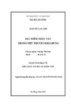 Đặc điểm nhân vật trong tiểu thuyết khái hưng...