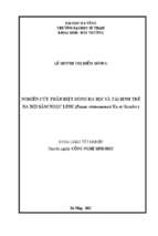 Nghiên cứu phân biệt dòng đa bội và tái sinh thể đa bội sâm ngọc linh (panax vietnamensis ha et grushv.)