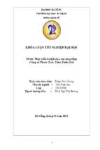 Phát triển du lịch dựa vào cộng đồng ở làng cổ phước tích, thừa thiên huế