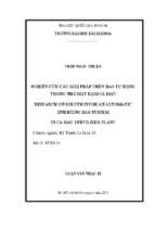 Nghiên cứu các giải pháp chèn bao tự động trong nhà máy đạm cà mau 