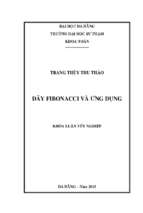 Dãy fibonacci và ứng dụng