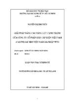 Giải pháp nâng cao năng lực cạnh tranh của công ty cổ phân dây cáp điện việt nam (cadivi) sau khi việt nam gia nhập wto