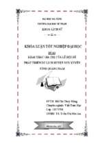 Khai thác giá trị của lễ hội để phát triển du lịch huyện duy xuyên tỉnh quảng nam..