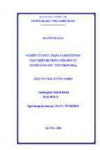 Nghiên cứu thực trạng và định hướng phát triển hệ thống điểm dân cư huyện đông sơn, tỉnh thanh hóa