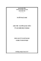 Châu thổ   nguyễn quang thiều từ góc nhìn phân tâm học.