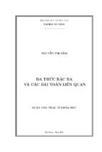 Đa thức bậc ba và các bài toán liên quan..