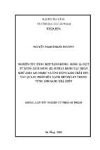 Nghiên cứu tổng hợp nano đồng  đồng (i) oxit từ dung dịch đồng (ii) sunfat bằng tác nhân khử axit ascorbic và ứng dụng làm chất xúc tác quang phân hủy xanh methylen trong vùng ánh sáng khả kiến.