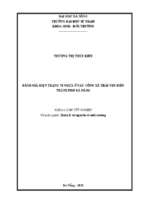 Đánh giá hiện trạng vi nhựa ở các cống xả thải ven biển thành phố đà nẵng