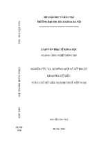 Nghiên cứu và ứng dụng một số kỹ thuật khai phá dữ liệu với cơ sở dữ liệu ngành thuế việt nam.