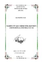 Nghiên cứu quá trình tổng hợp phức amoni dioxalatocobaltat(ii)