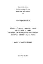 Nghiên cứu hoàn thiện quy trình nhân giống in vitro và trồng thử nghiệm cây hoa chuông sinningia speciosa tại đà nẵng.