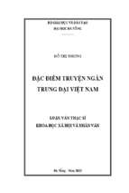 Đặc điểm truyện ngắn trung đại việt nam.